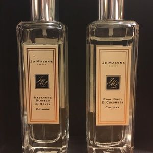 Jo Malone nectarine blossom and honey, earl grey..
